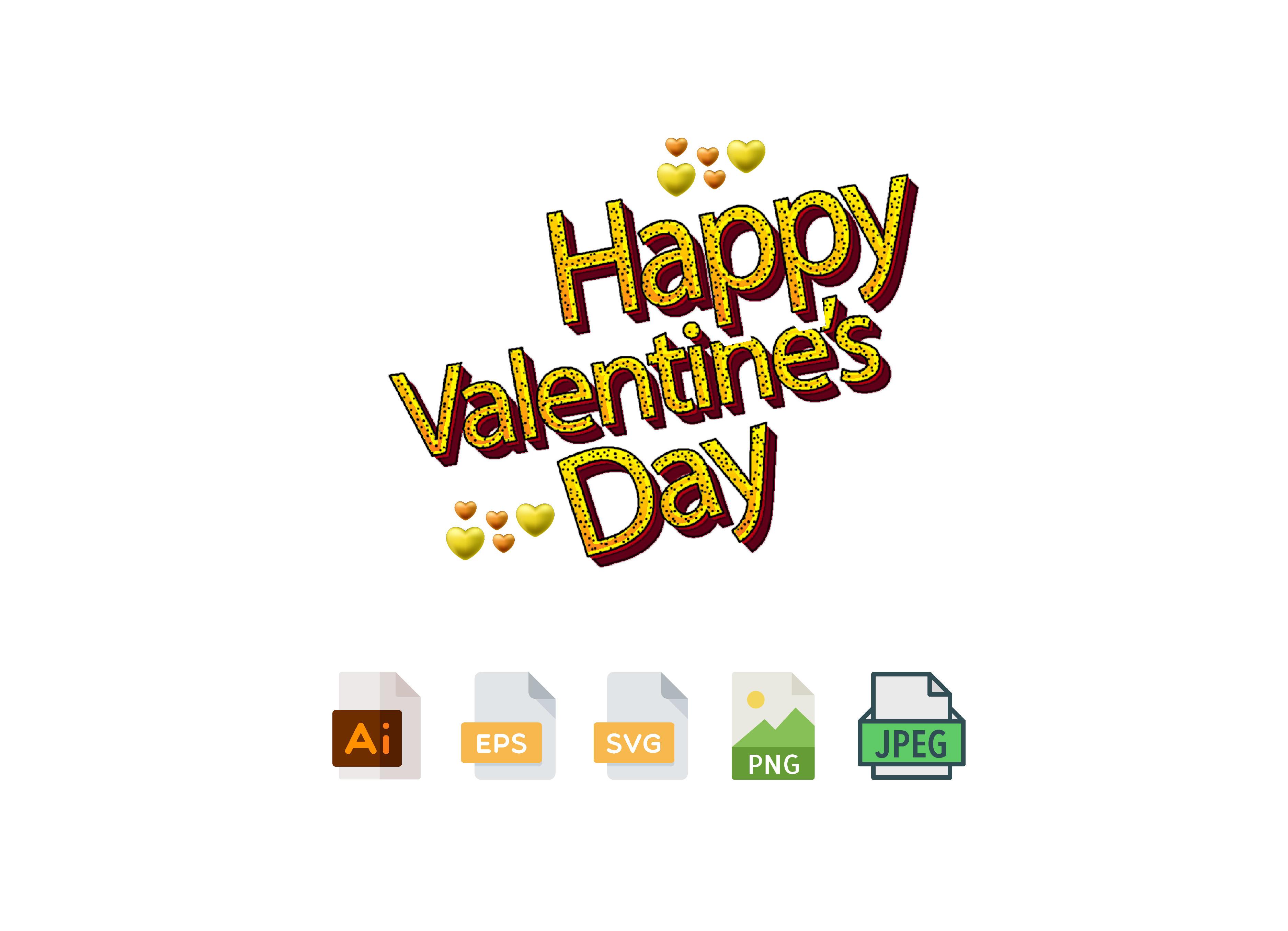 Valentines Day 3D SVG