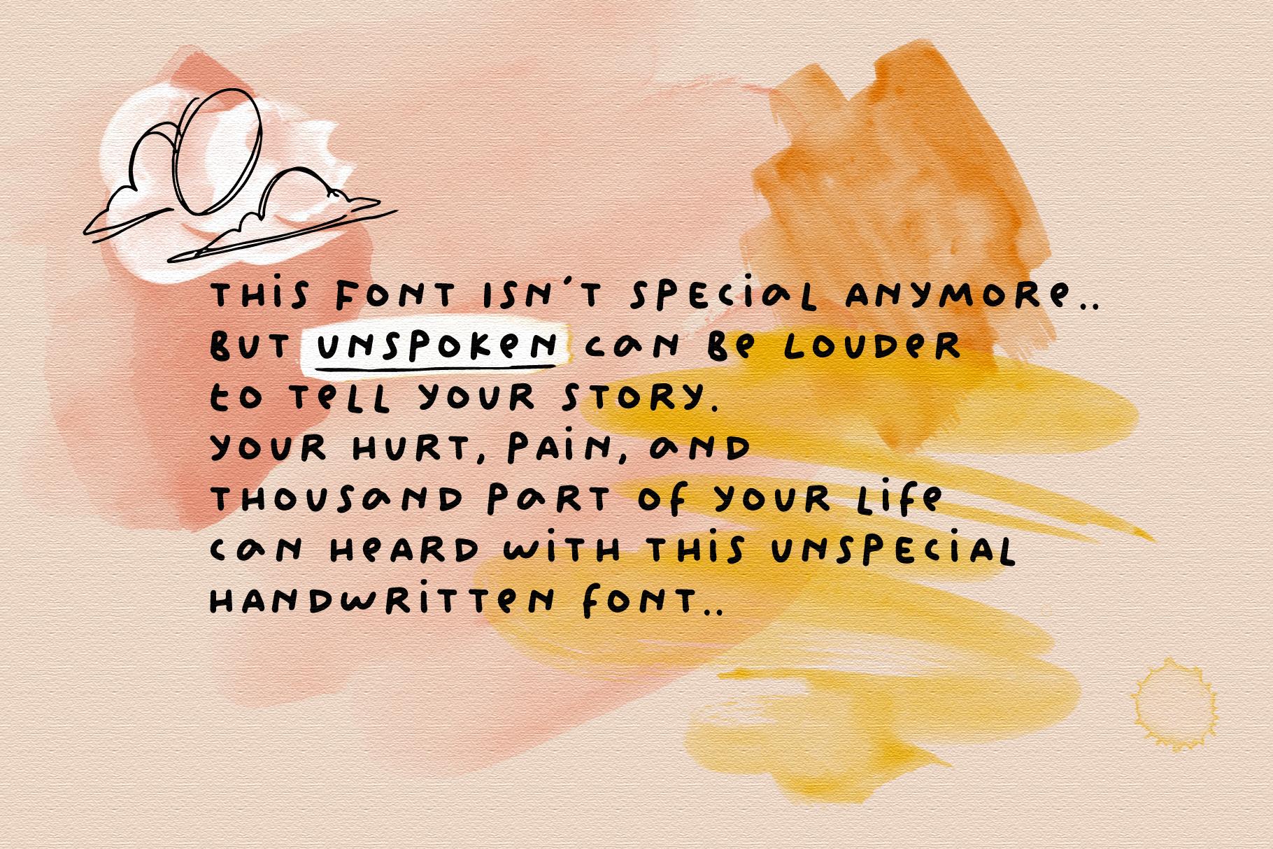 Unspoken Font