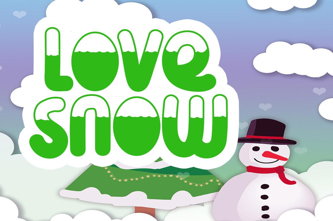 Love Snow Font