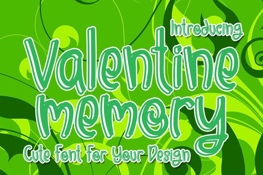 Valentine Memory Font