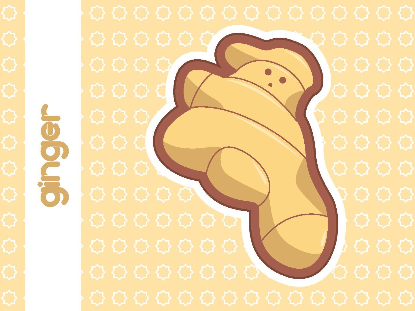 Cute Ginger Vector Illustration