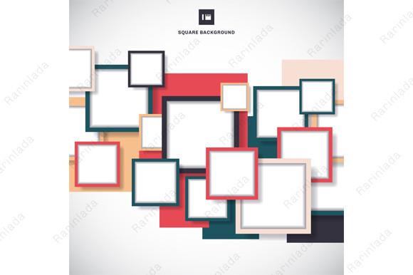 Square Frame Overlapping Background
