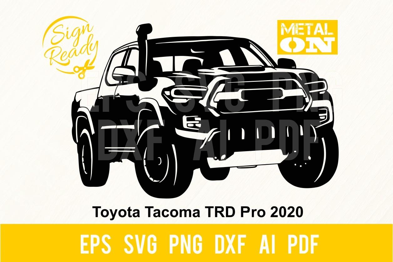 Toyota Tacoma TRD Pro 2020 Car SVG
