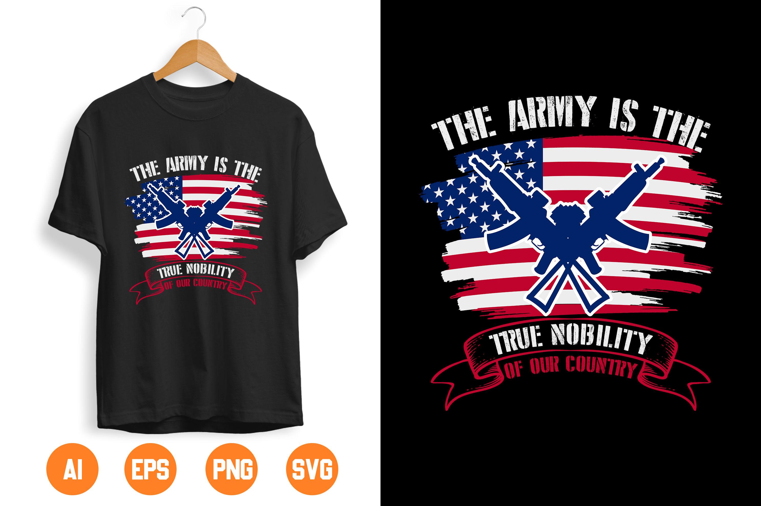 USA Army T-shirt Design 204