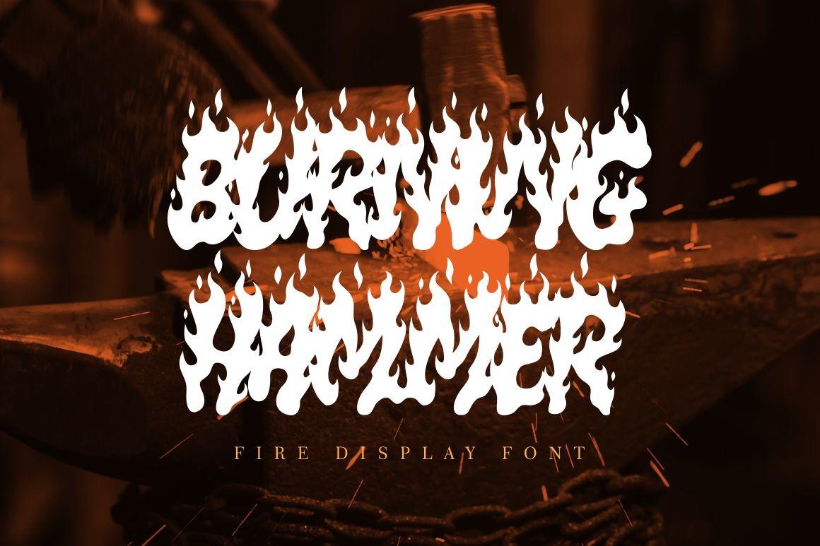 Burning Hammer Font