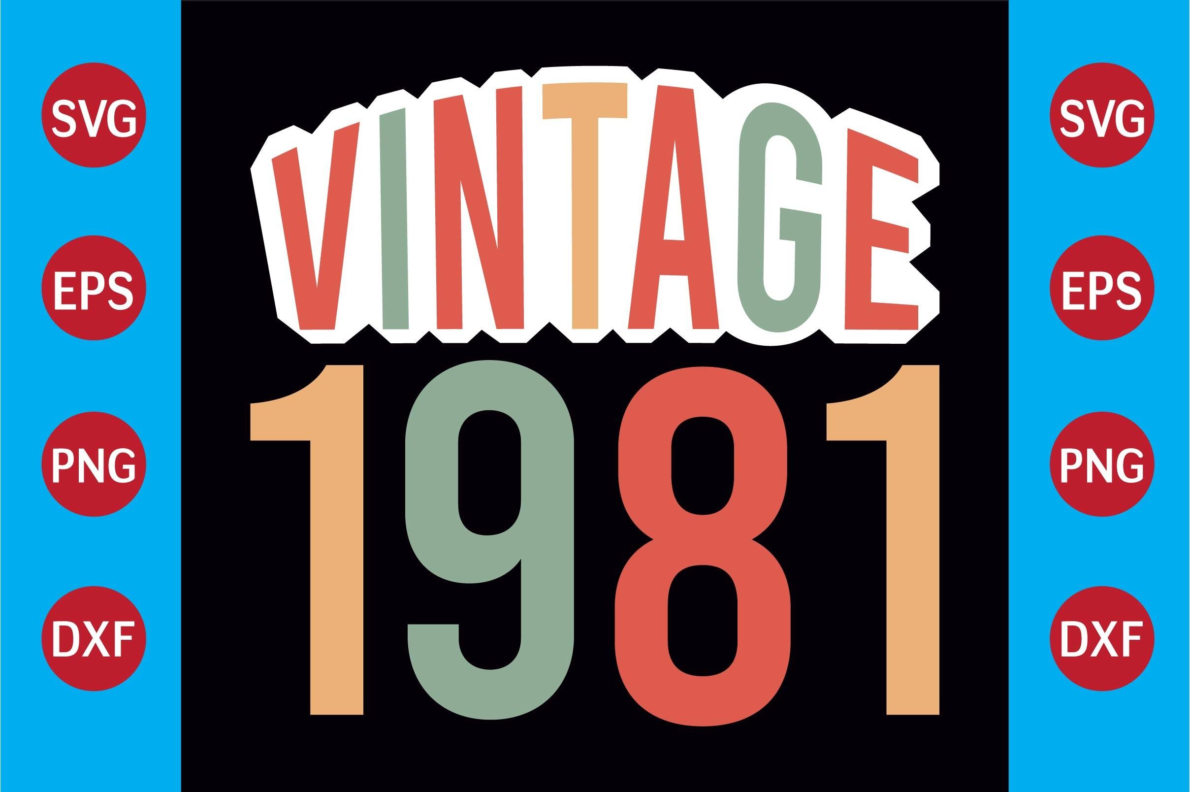Vintage 1981  T-shirt Design