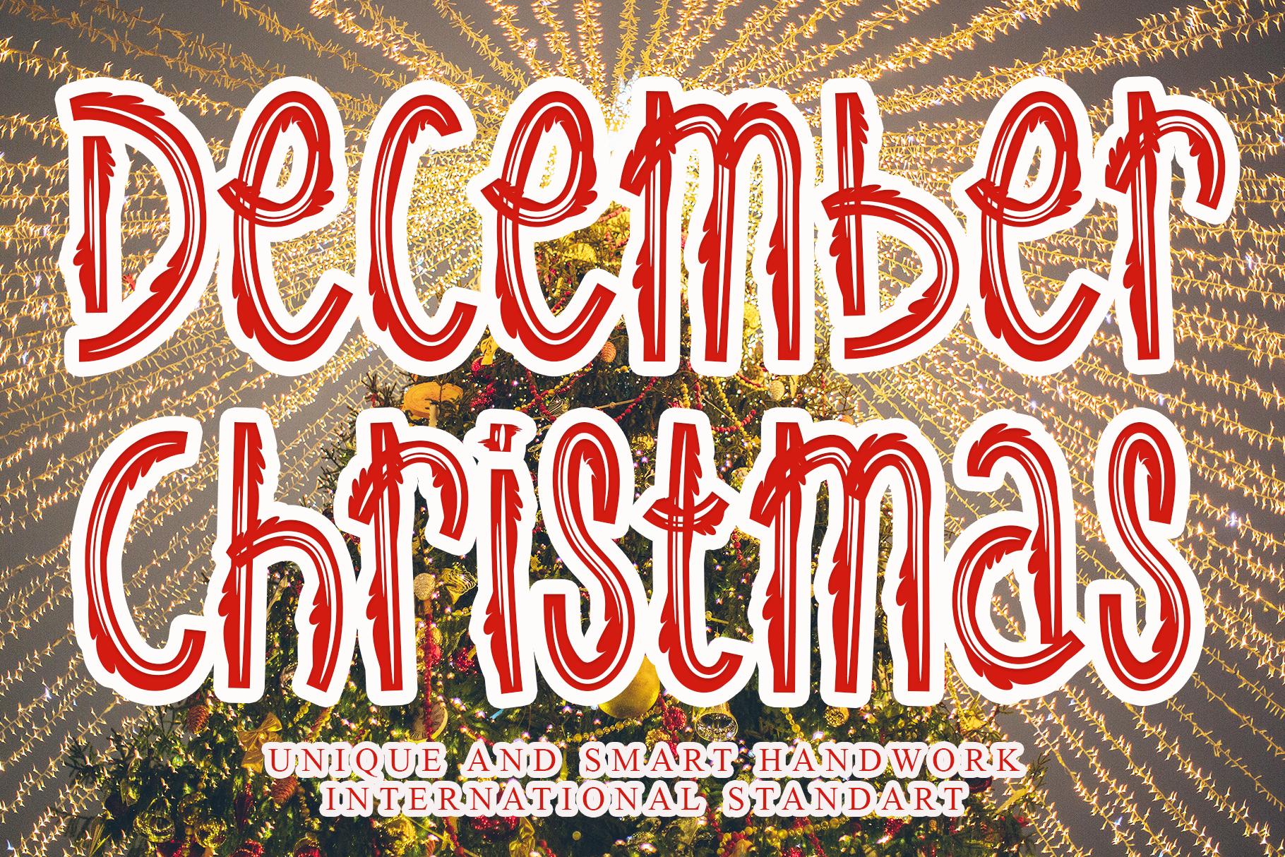 December Christmas Font