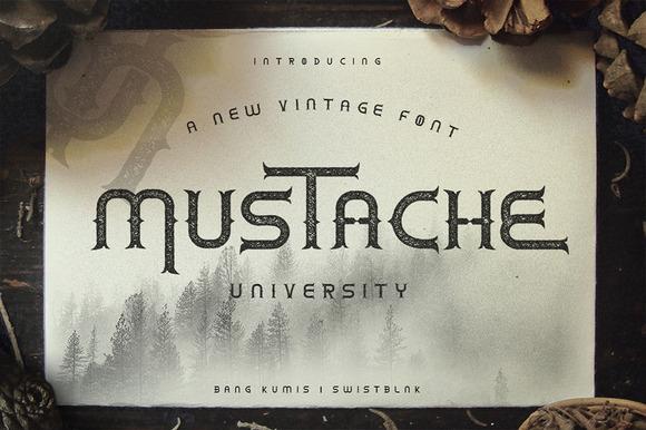 Mustache Font