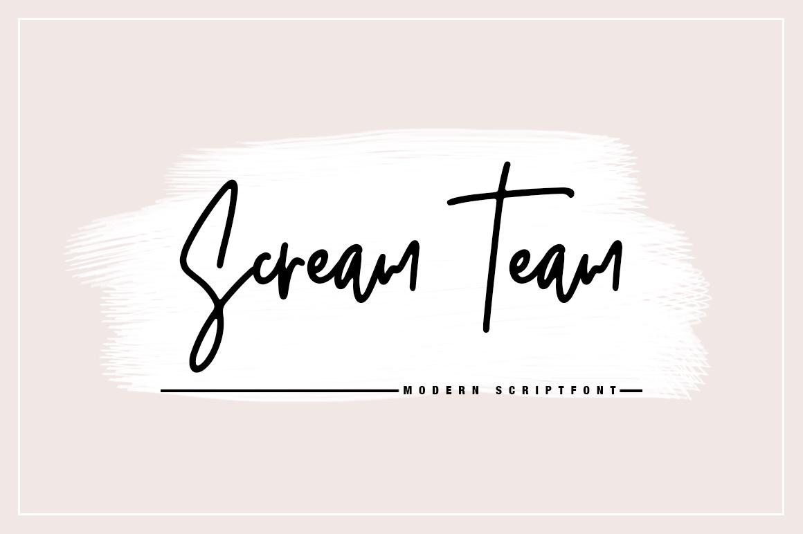 Scream Team Font