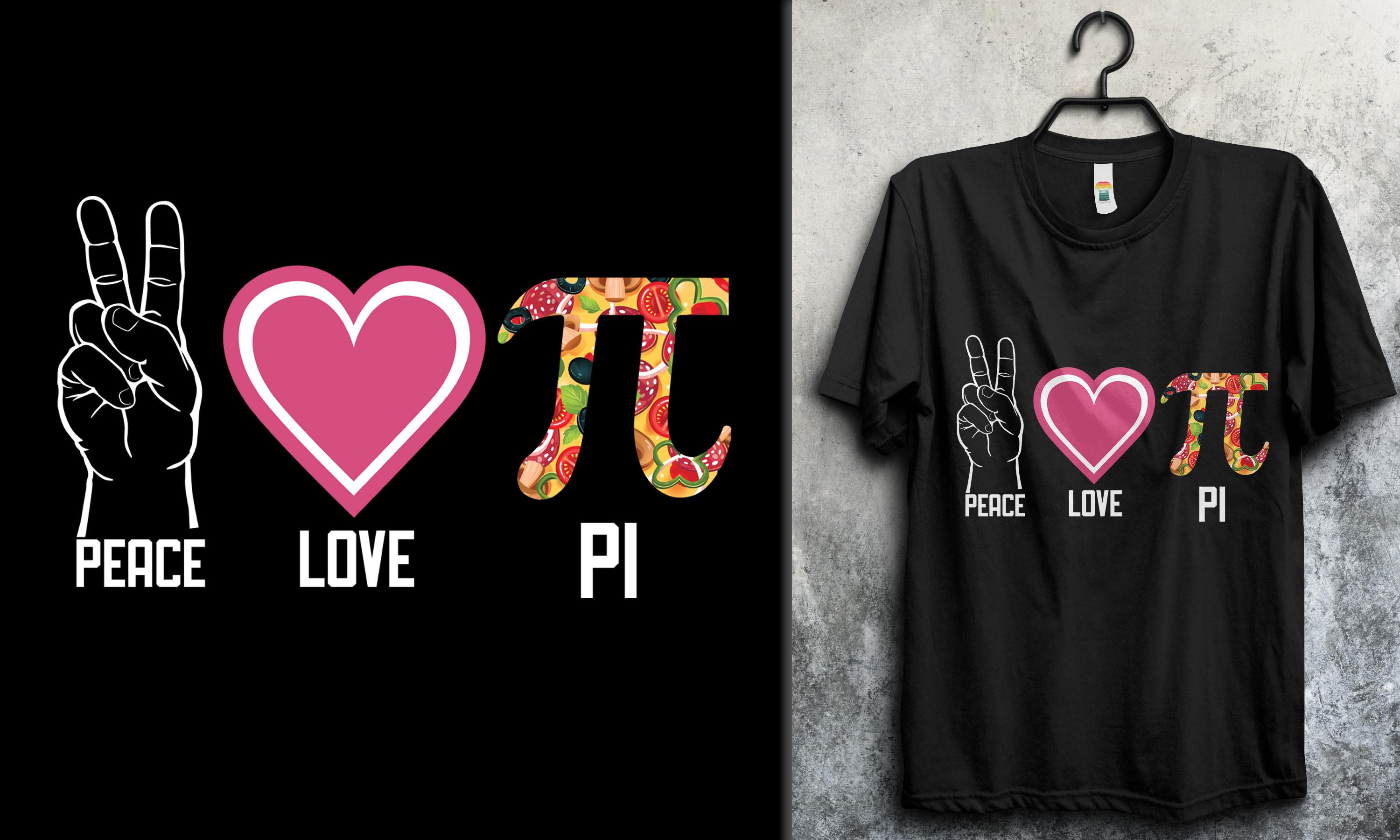 Peace Love Pi T-shirt