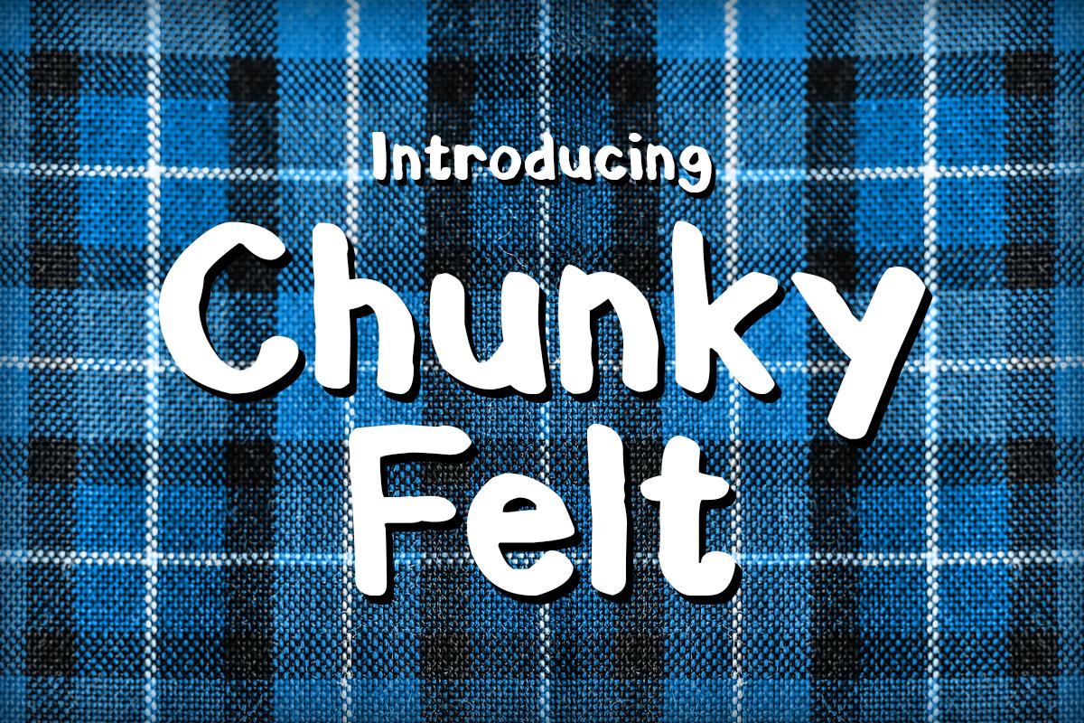 Chunky Felt Font