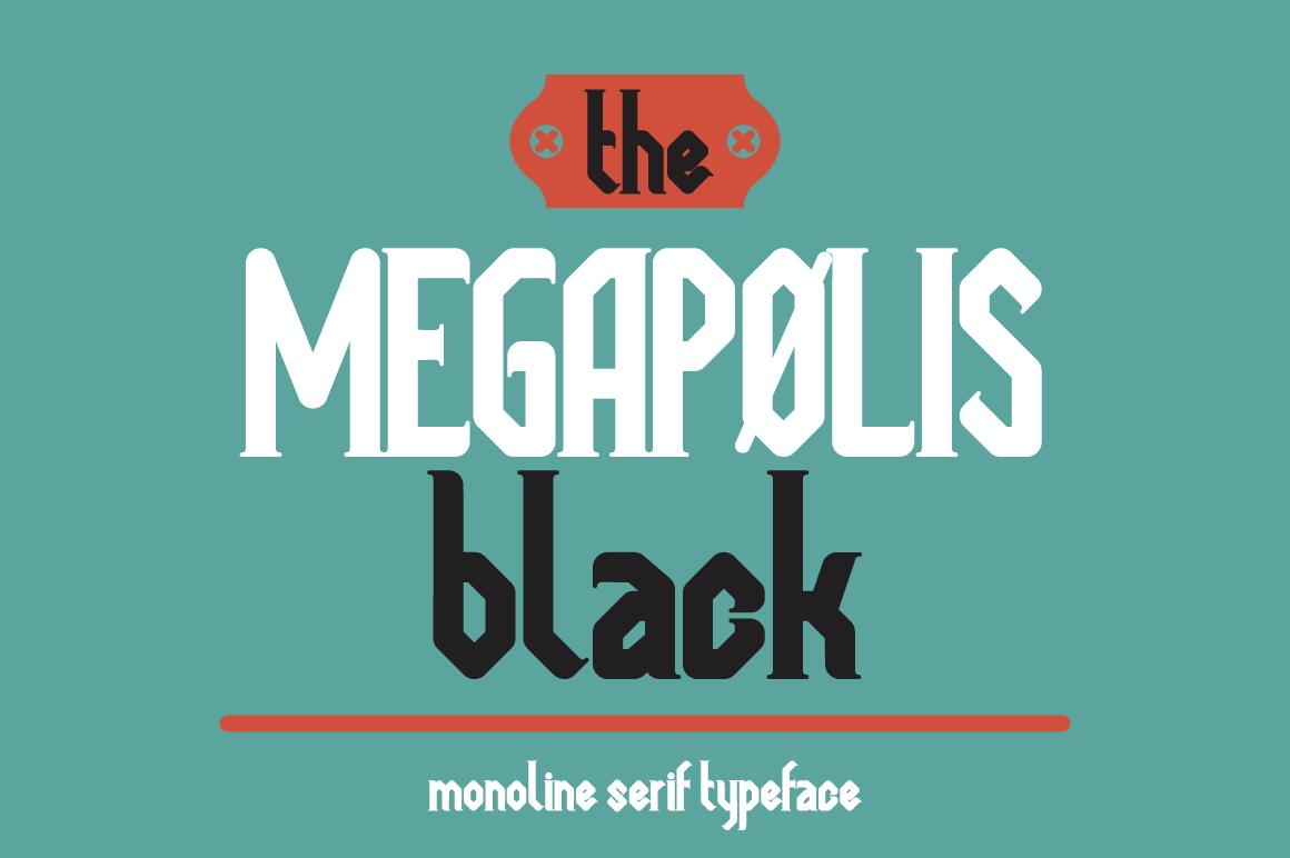 Megapolis Black Font