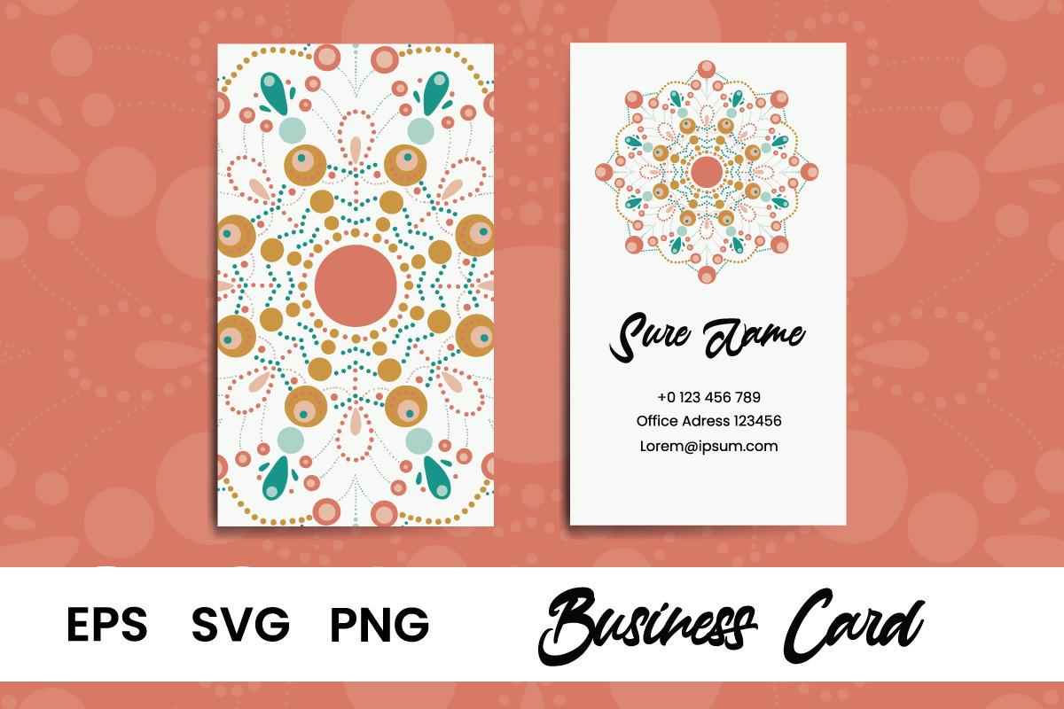 Business Card Vintage Mandala