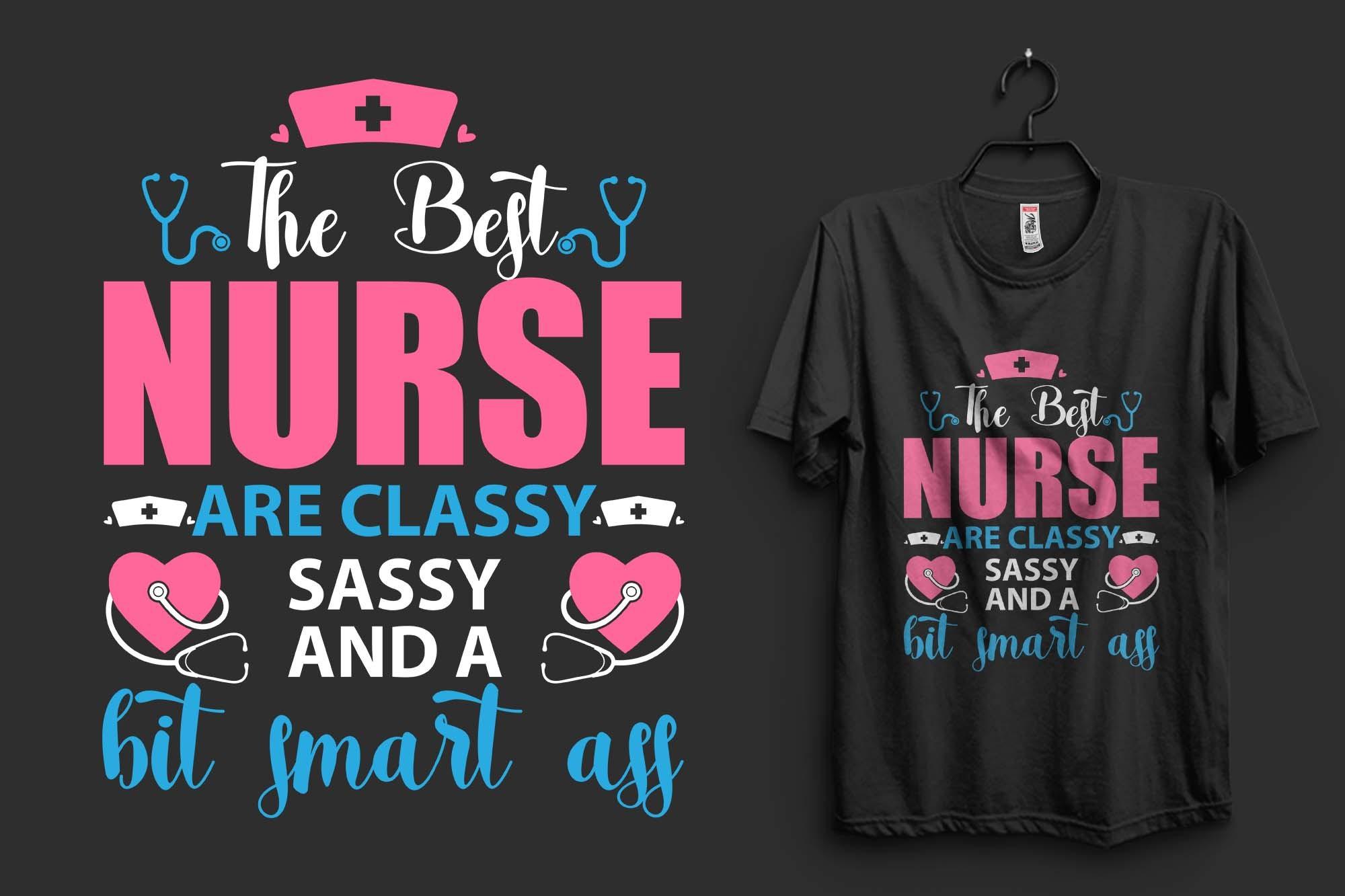 Nurse Typography T-shirt Design
