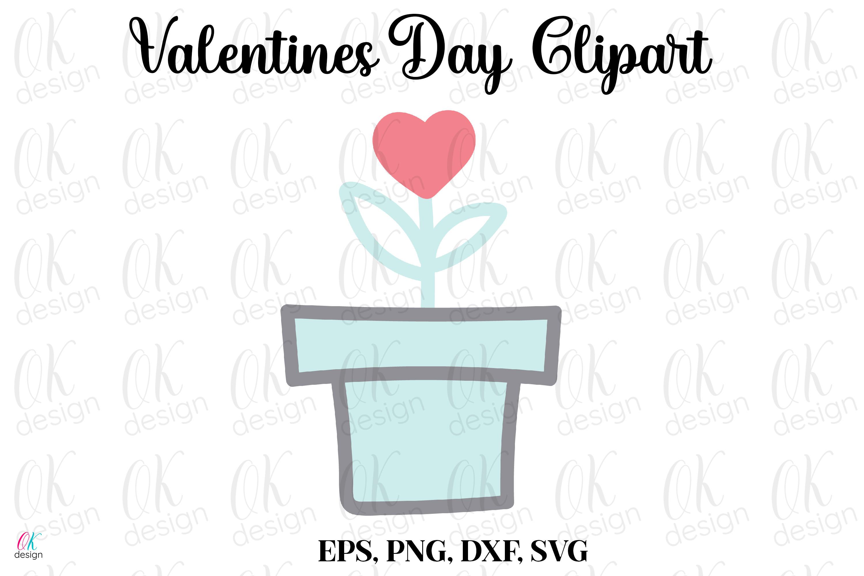 Valentines Clipart SVG, DXF, PNG Files.