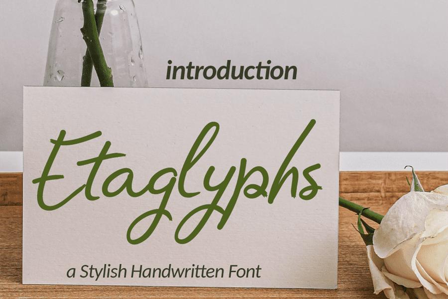 Etaglyphs Font