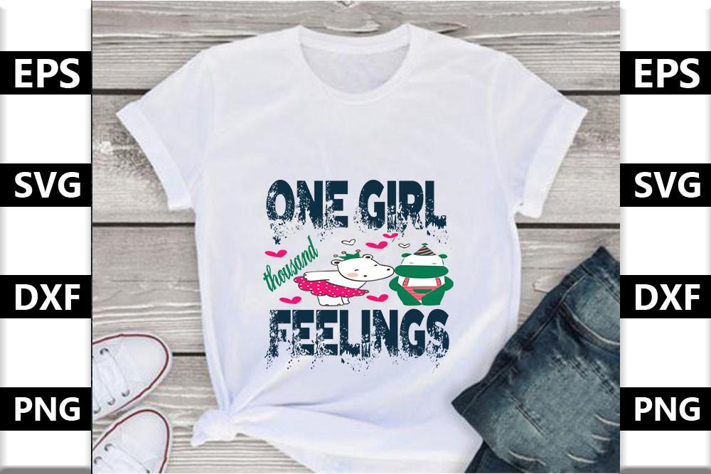 Baby Svg Design,one Girl Thousand Feelin
