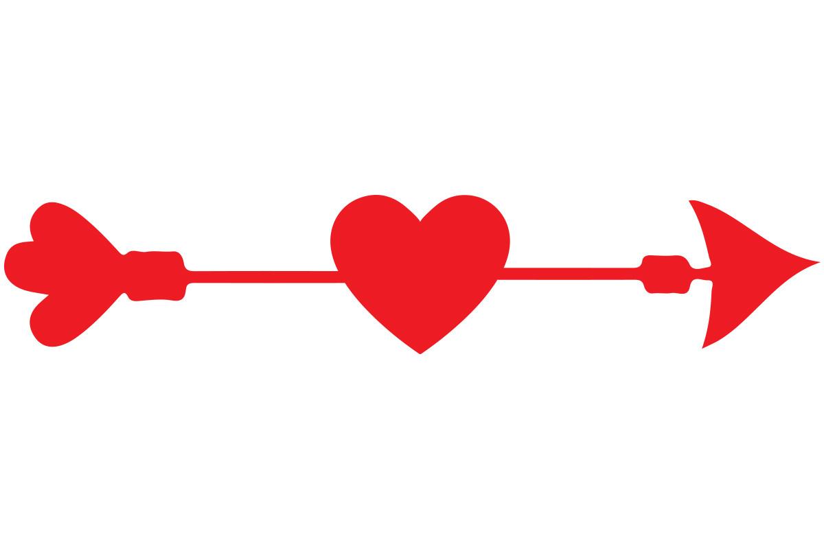 Valentines Love Arrow Vector