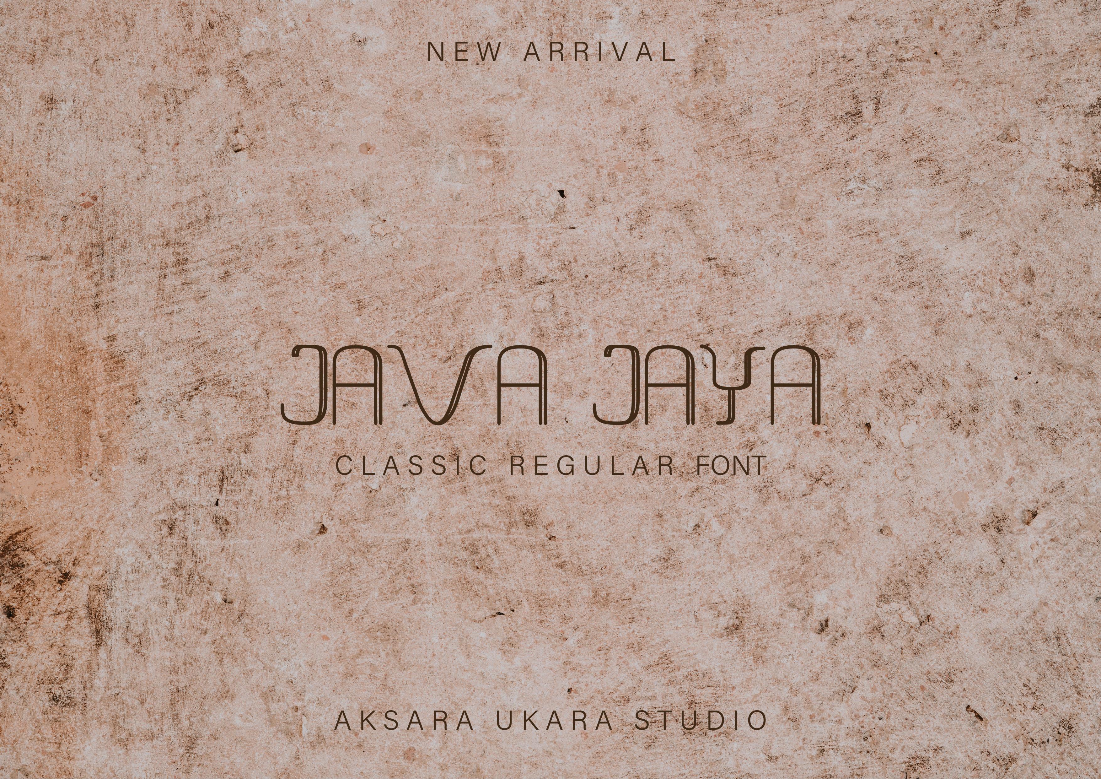 Java Jaya Font