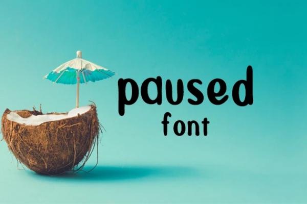 Paused Font
