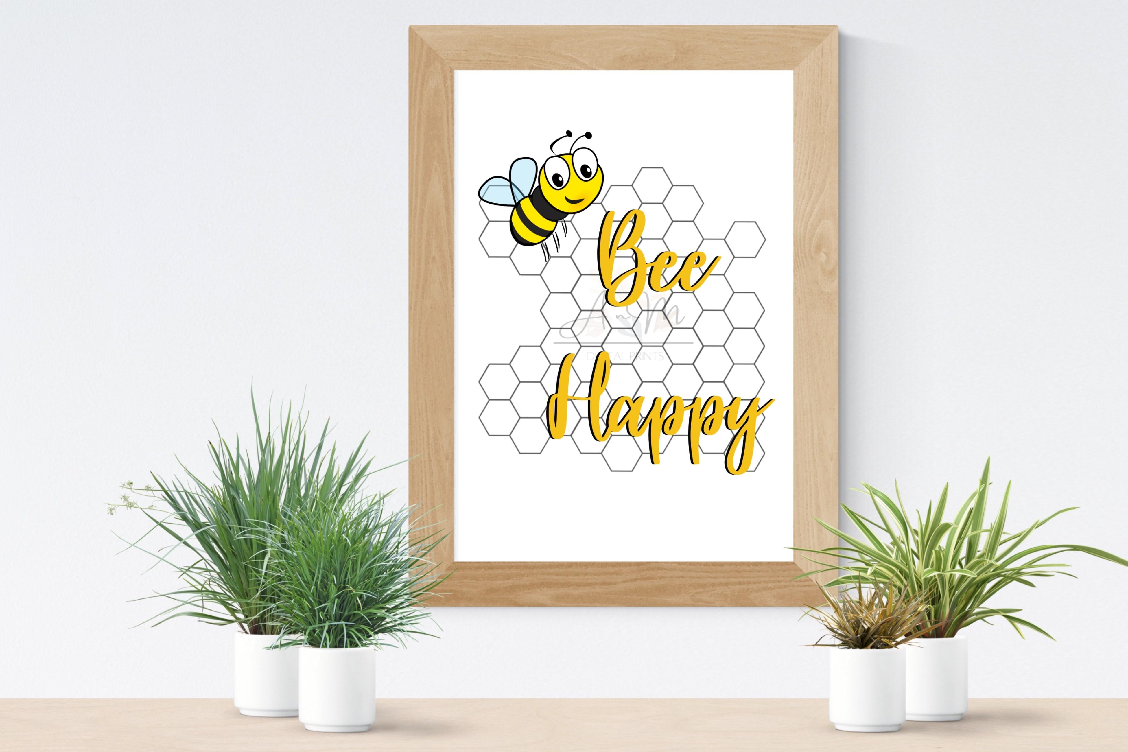 Bee Happy SVG