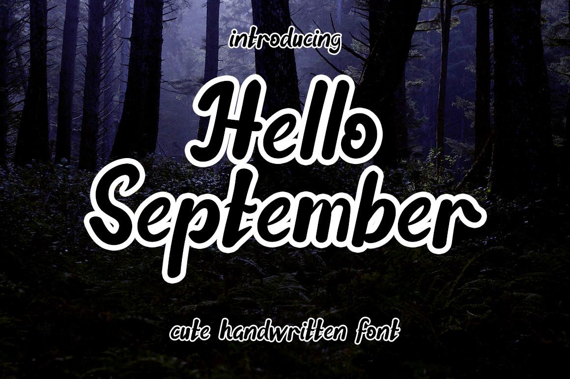 Hello September Font