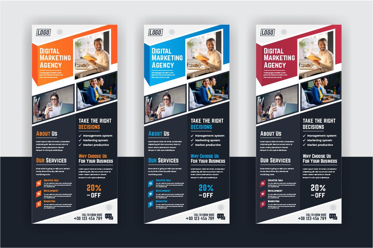 Digital Marketing Agency Roll Up Banner