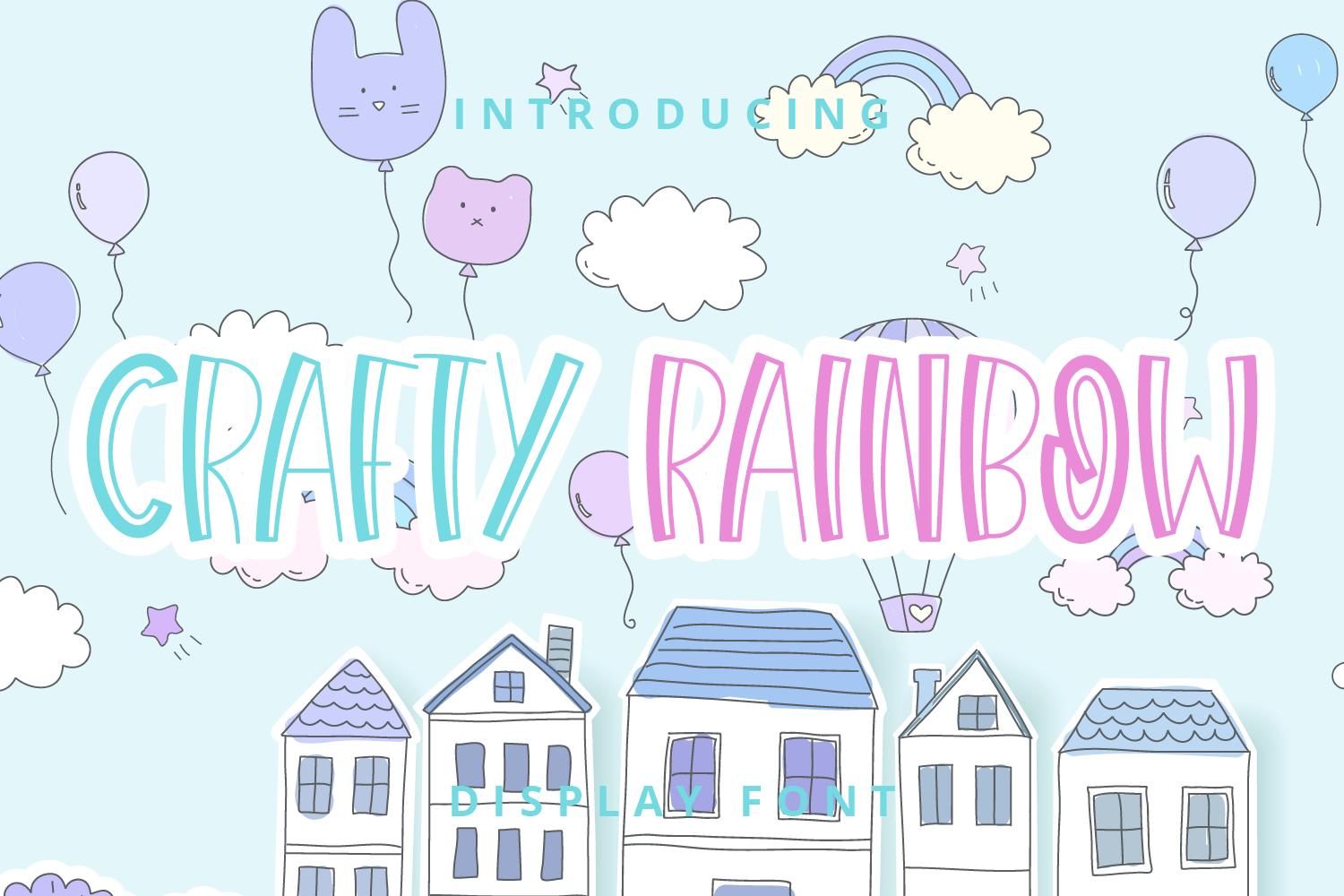 Crafty Rainbow Font
