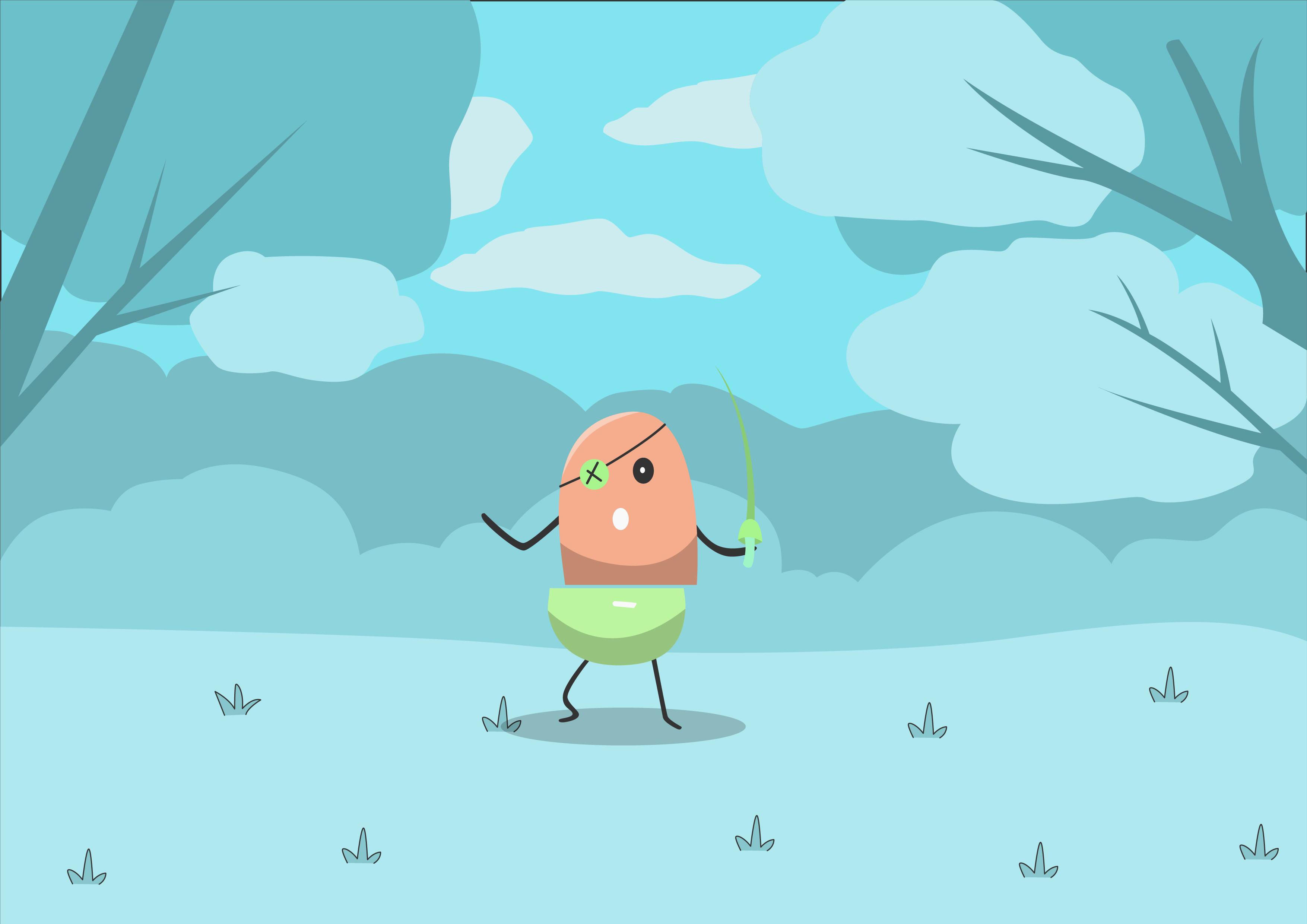 Cute Peanut Dumb Illustration #409