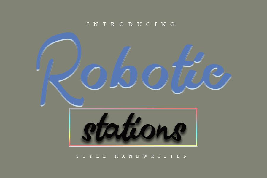 Robotic Stations Font