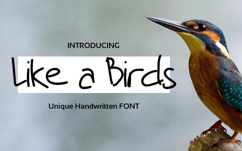 Like a Birds Font