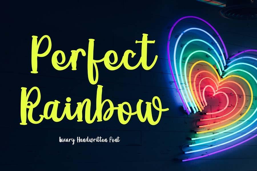 Perfect Rainbow Font