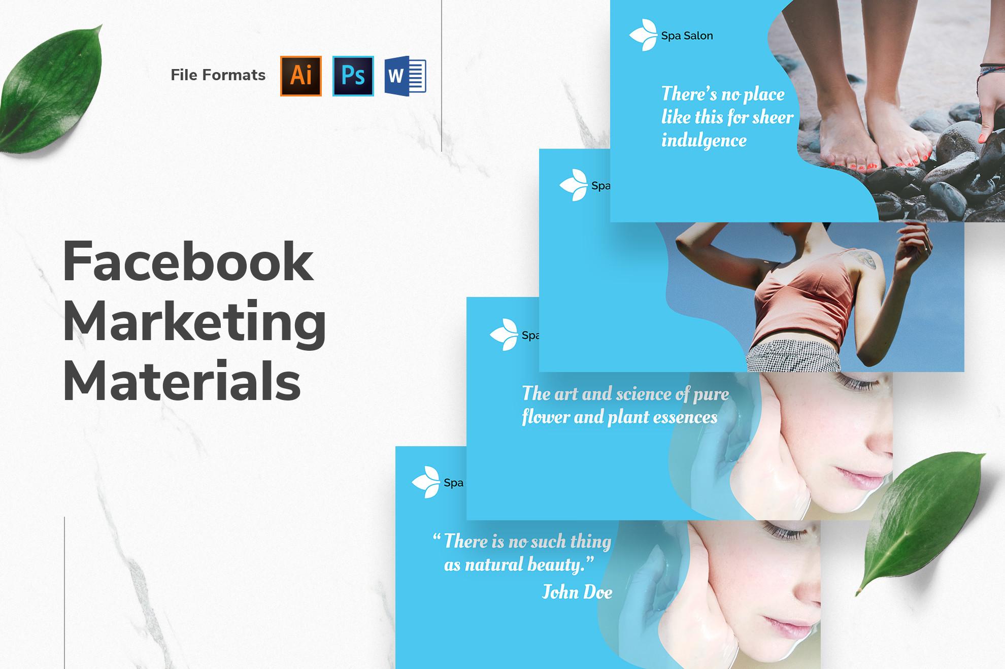 Spa Salon Facebook Templates