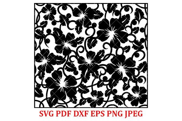Flower Background, Flower Pattern Svg