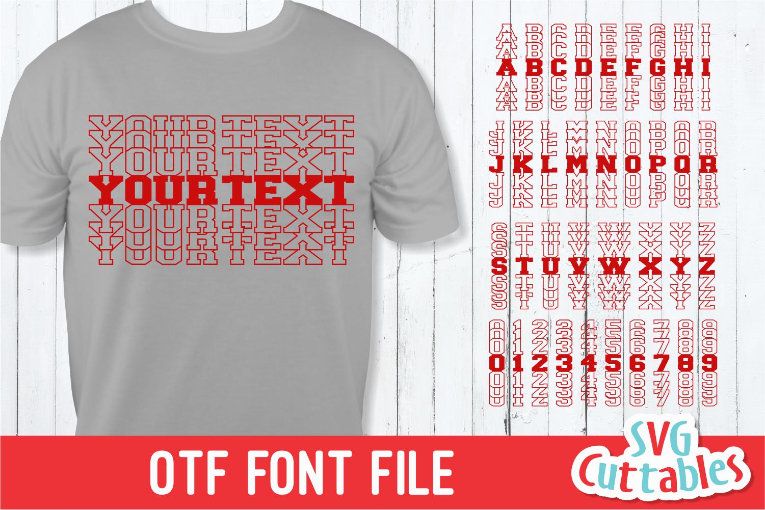 JP Sport Stacked Font Font