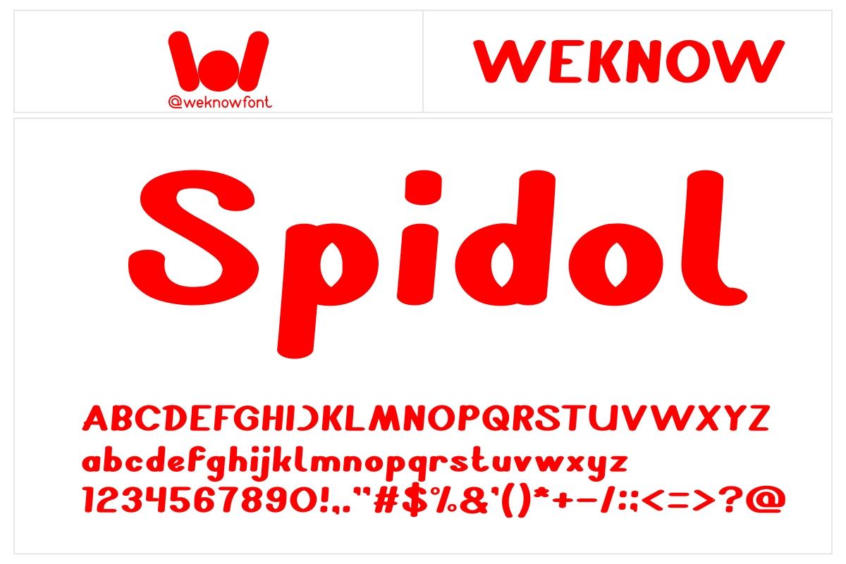 Spidol Font