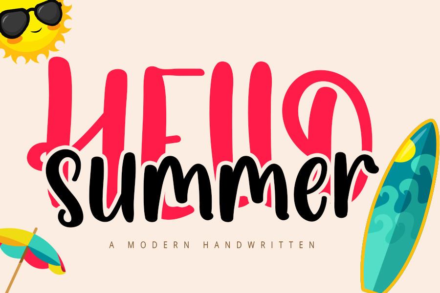 Hello Summer Font