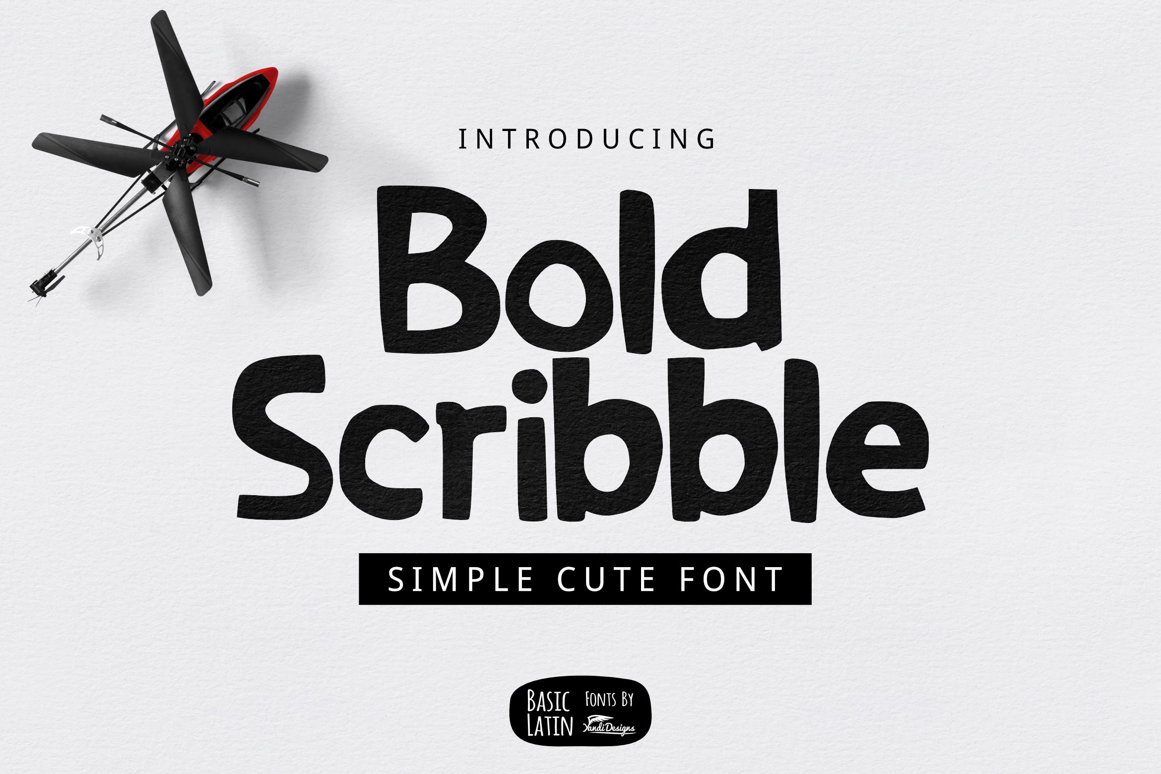 Bold Scribble Font