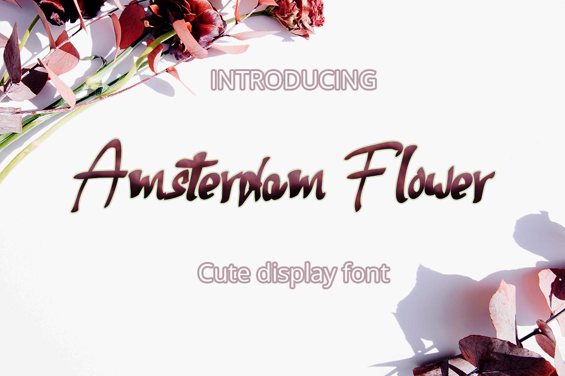 Amsterdam Flower Font