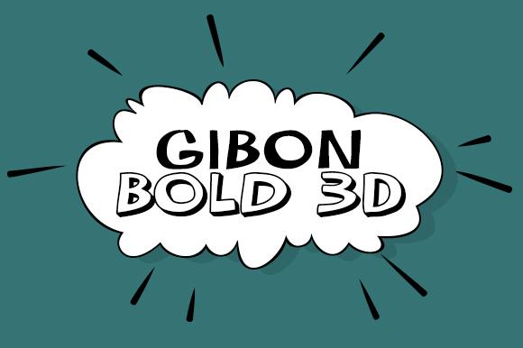 Gibon Bold 3D Font