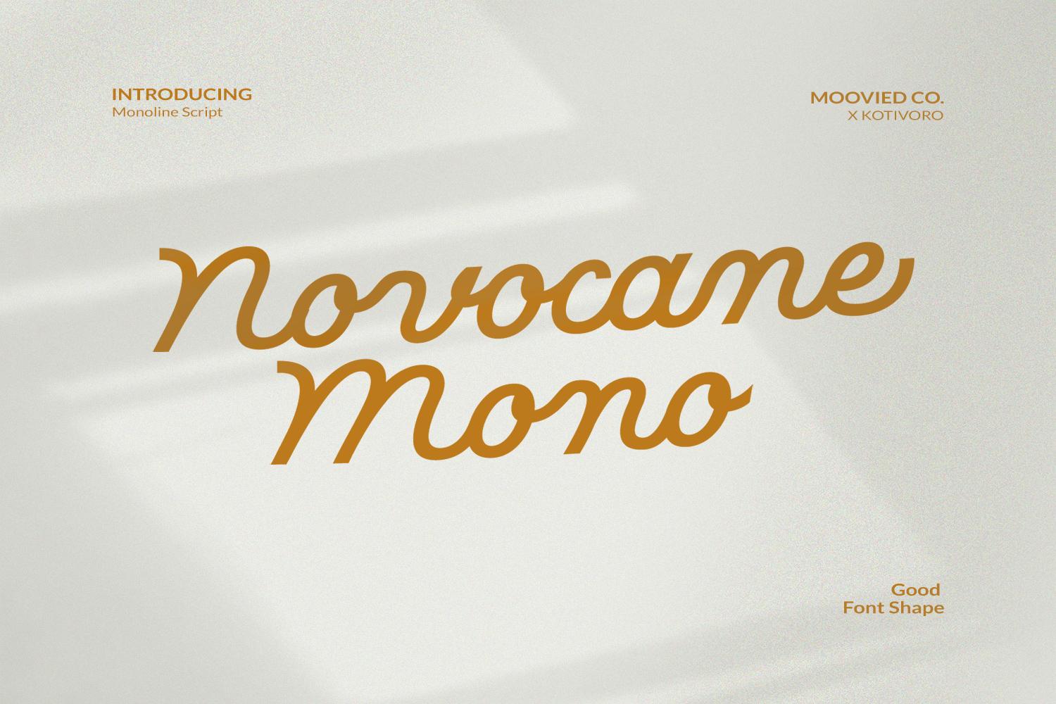 Novocane Mono Font