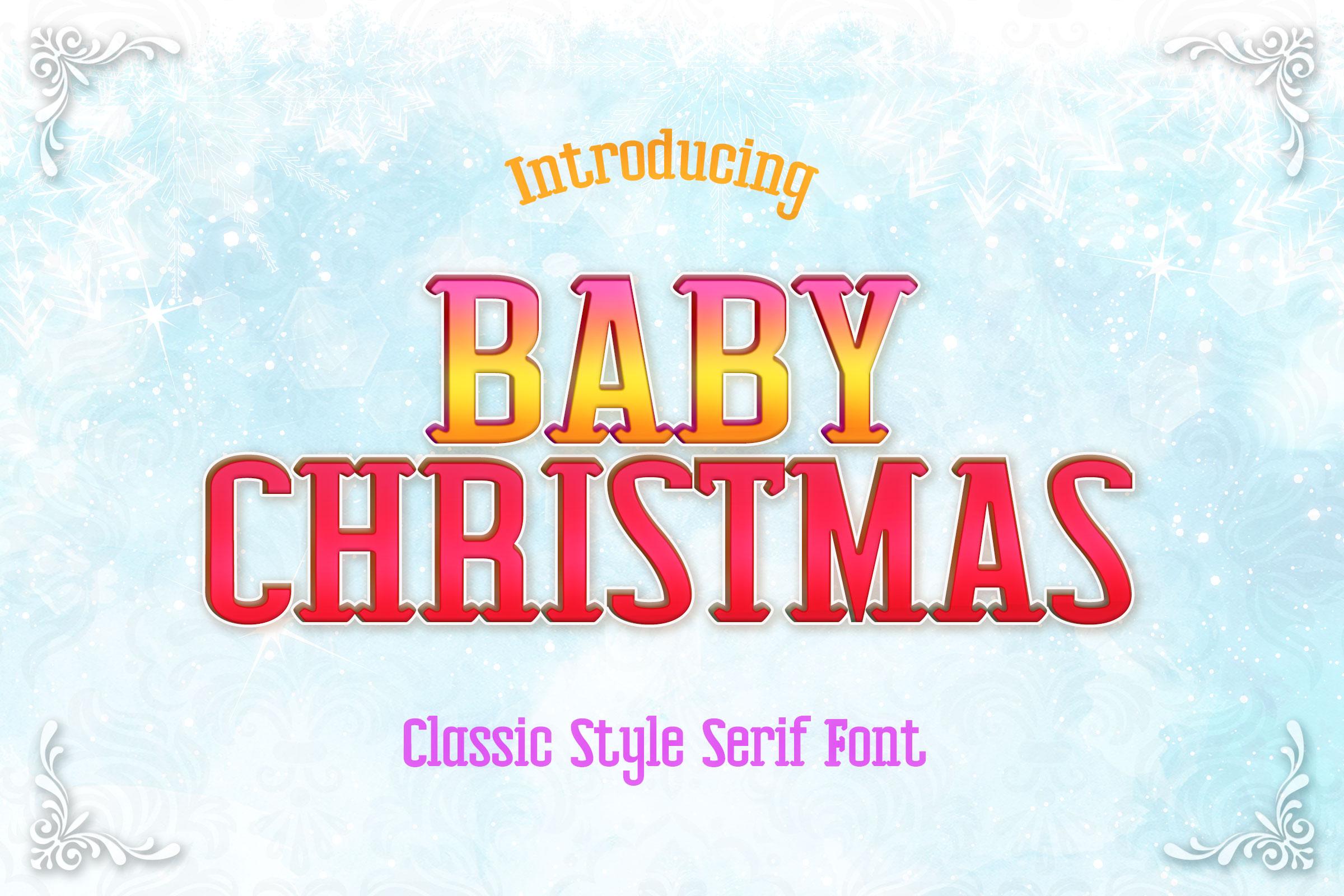 Baby Christmas Font