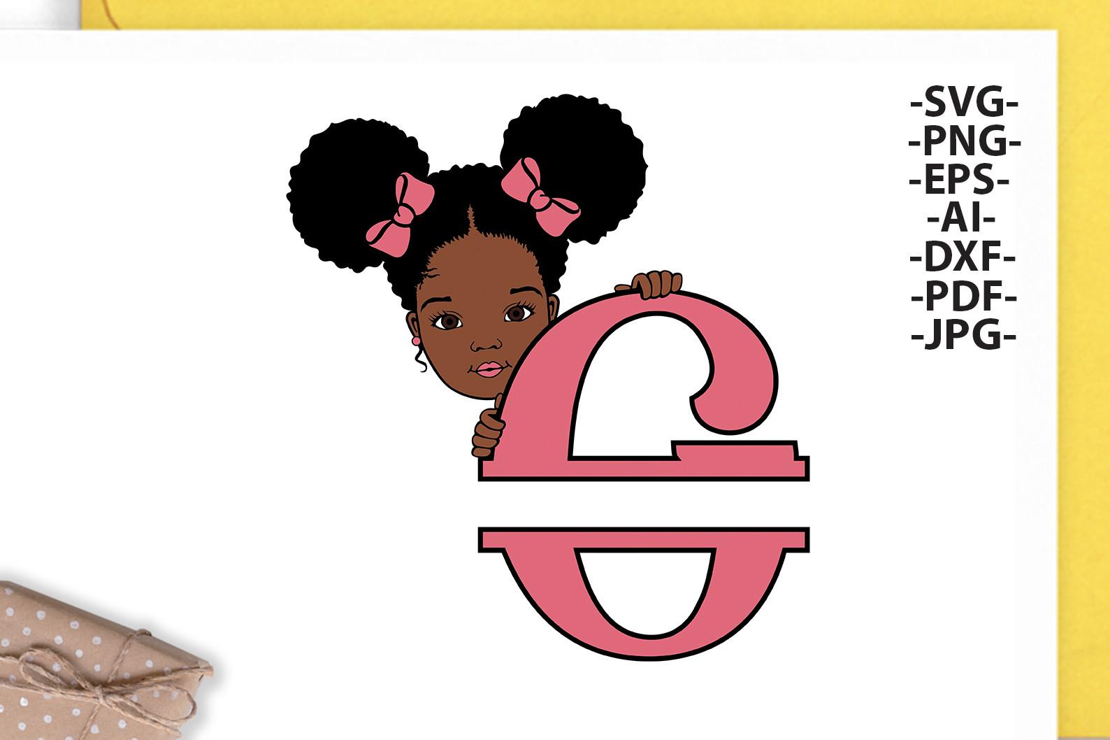 Afro Girl Svg Letter G,Alphabet Name Svg