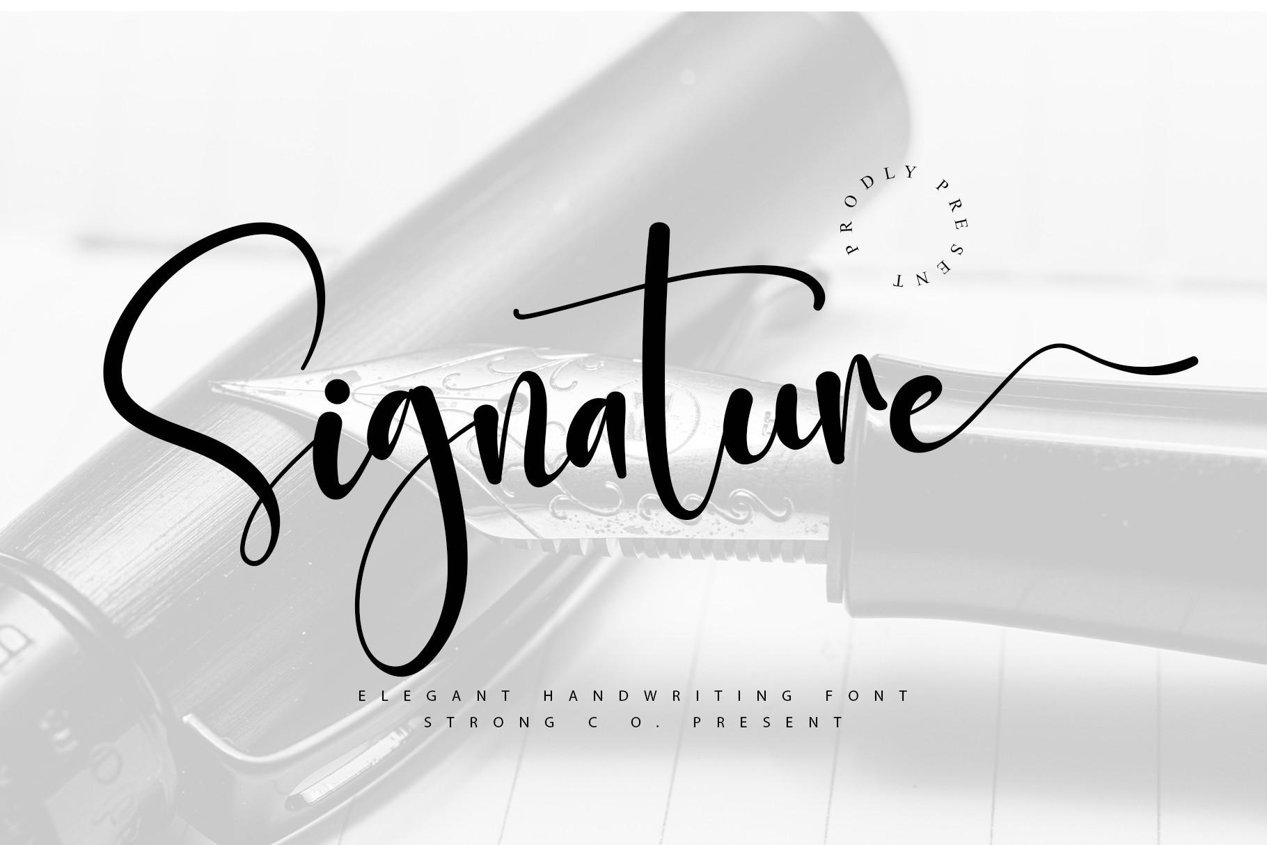 Signature Font
