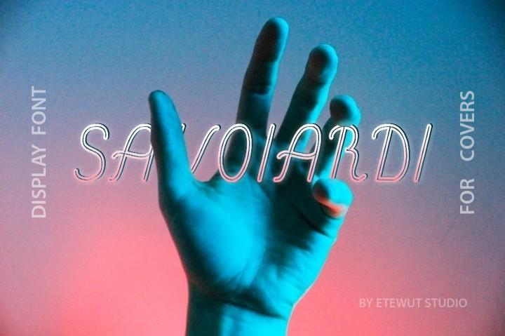 Savoiardi Display Font