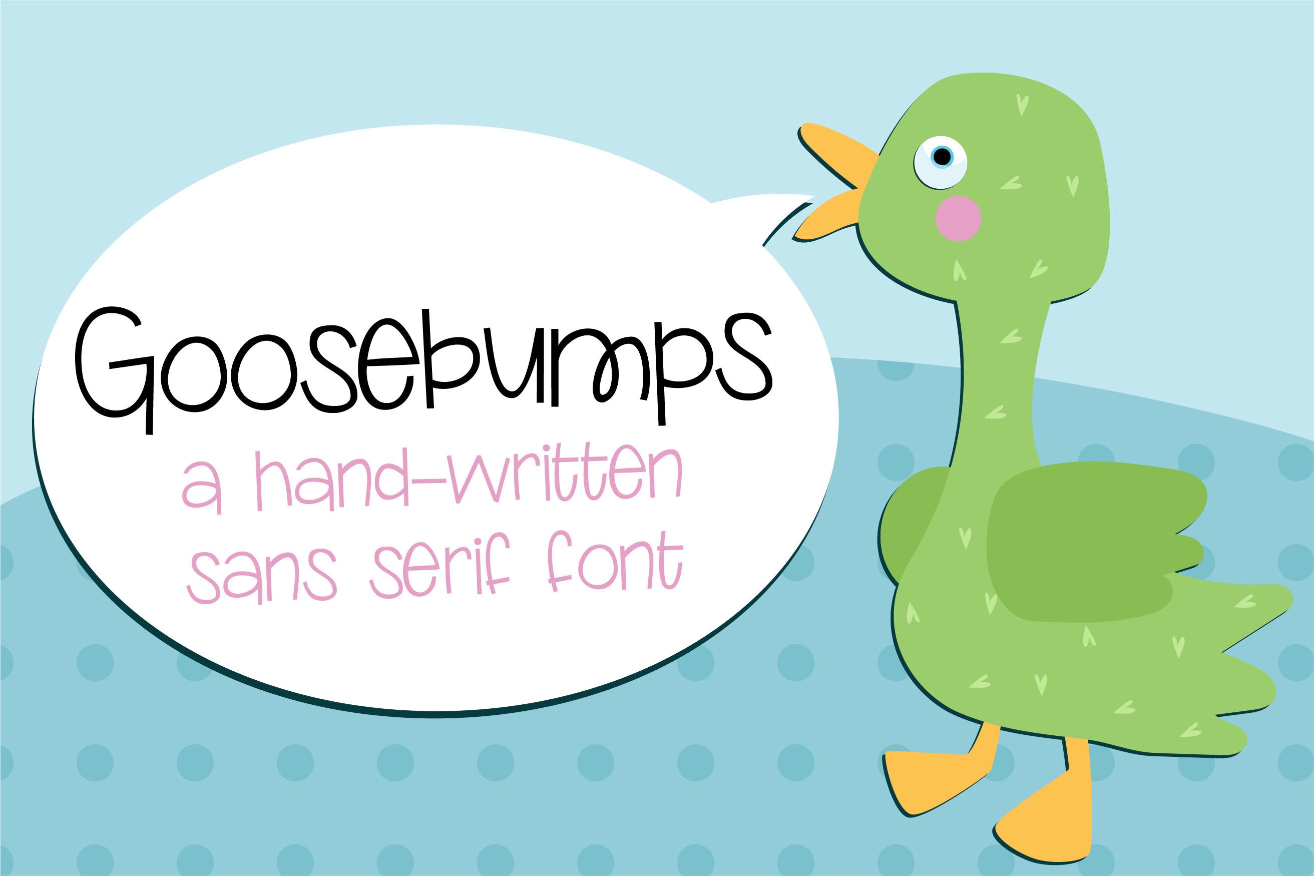 Goosebumps Font