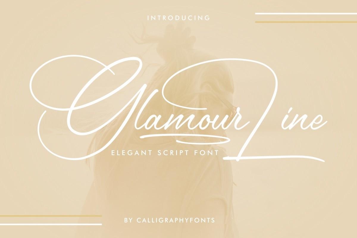 Glamour Line Font