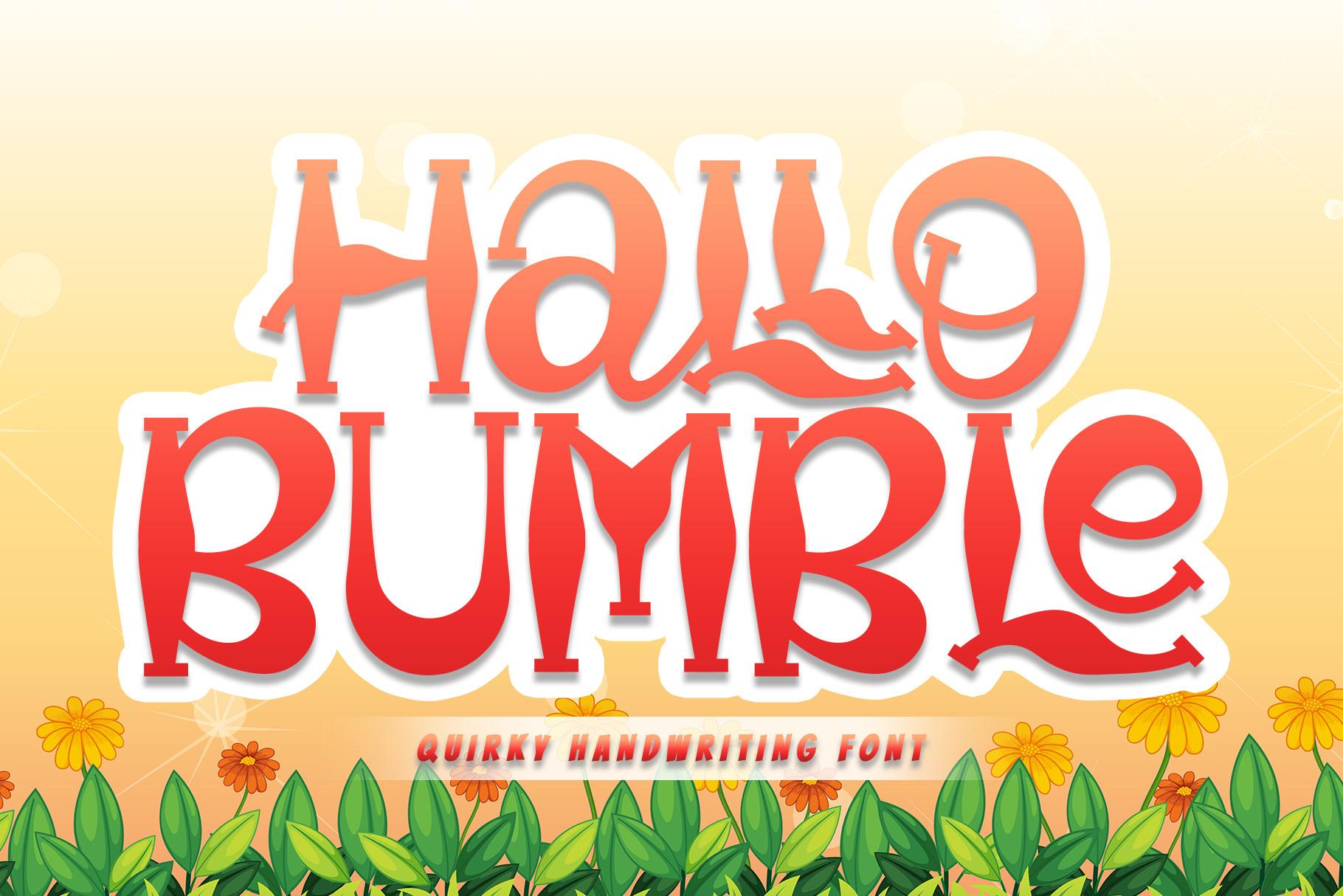 Hallo Bumble Font