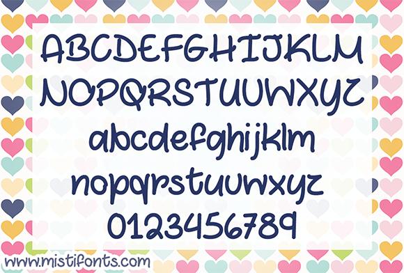 Marshmallows and Chocolate Font