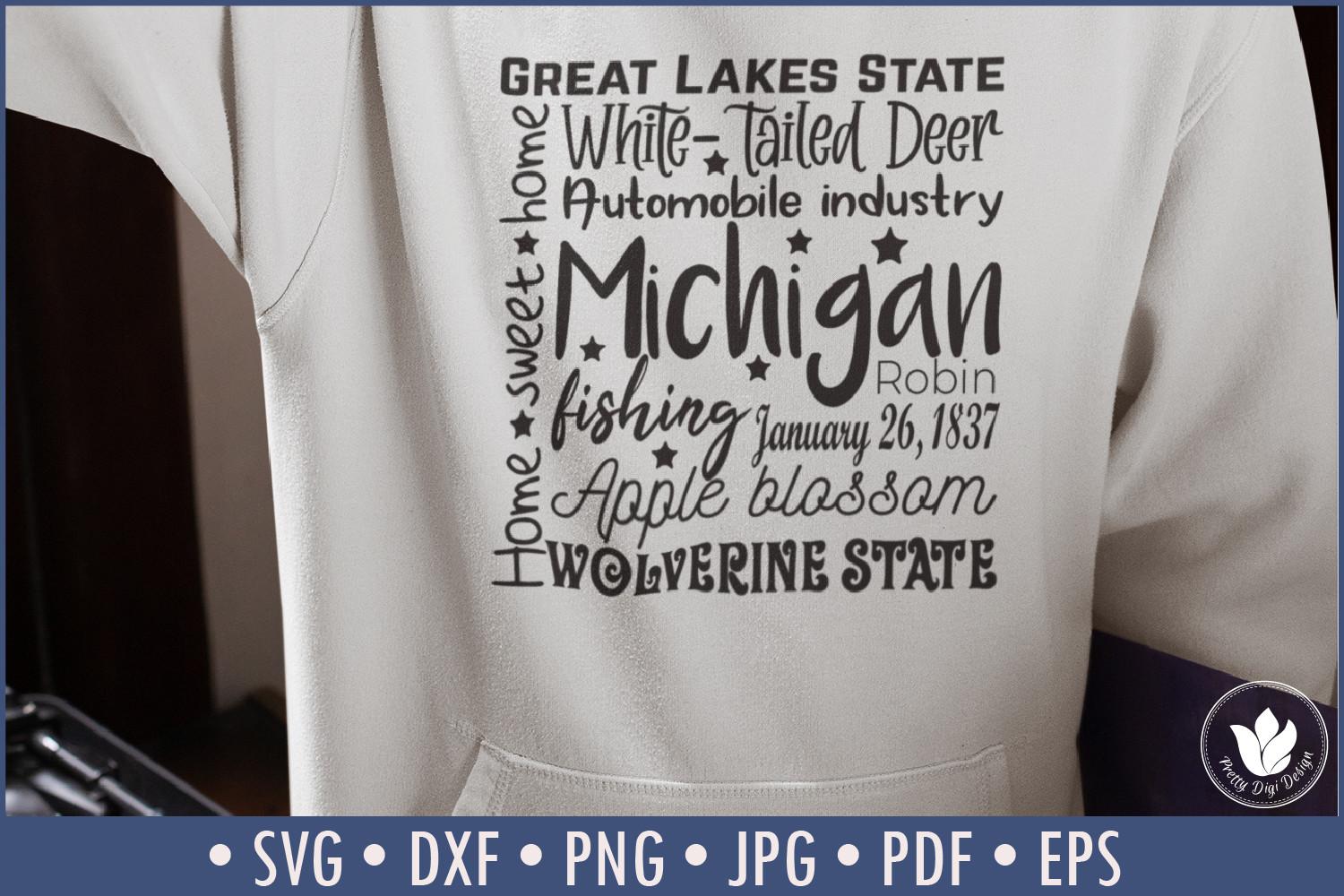 State of Michigan Cut File | Square SVG
